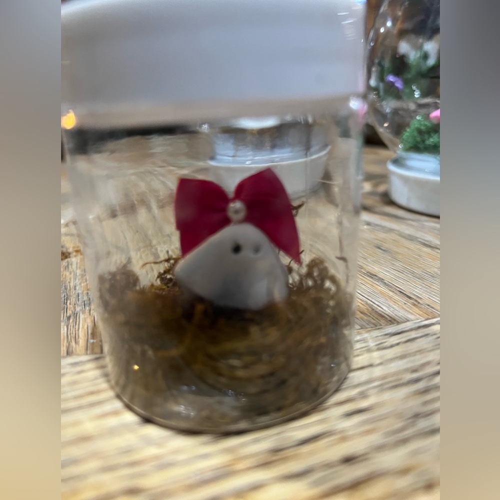 Small Pet Toy with Pink Bow